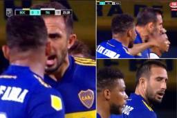 Carlos Izquierdoz y Frank Fabra discutieron en el Boca-Talleres y el colombiano soltó un cachetazo.