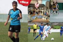 La joven capitalina de 27 años, rompió el récord este año al ser la máxima goleadora femenina del departamento de Olancho.