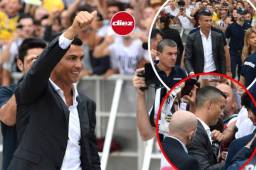 El astro portugués Cristiano Ronaldo puso de cabeza a todos los aficionados de la Juventus en su llegada a Turín, donde este lunes será oficializado como nuevo jugador del cuadro bianconero.