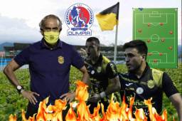 El Real España quiere vencer finalmente al Olimpia luego de vibrantes clásicos al mando del Potro Gutiérrez. Este sábado se enfrentan por la jornada 12 en el estadio Morazán a las 7:00 pm