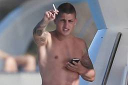 Verratti fue cazado con fumando en sus días libres en España.