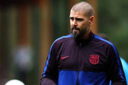 Víctor Valdés dirigía al Juvenil A, de donde salió recientemente Ansu Fati.