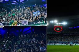 Los aficionados del Beijing Guoan brindaron un homenaje a Walter Martínez.