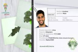 Con esta imagen anunció el Córdoba el fichaje del delantero hispano-hondureño Jona Mejía. El jugador seguirá en Segunda de España.