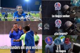 Olimpia eliminó a Seattle Sounders en la Champions de Concacaf y ha provocado burlas de partes de sus aficionados contra los de Motagua y su entrenador Diego Vázquez.