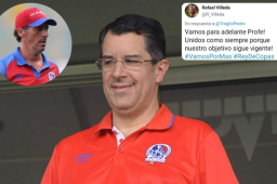 El presidente del Olimpia, Rafael Villeda, salió al paso y manifestó su apoyo a Pedro Troglio, luego de la polémica en el clásico ante el Motagua.