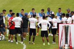 El Olimpia se mide esta noche al Santos de Guápiles en el primer partido de la final de la Liga Concacaf. Foto Delmer Martínez
