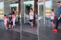 Imperdible: el gesto del hijo mayor de Messi que se hizo viral y enamoró a todos en Barcelona