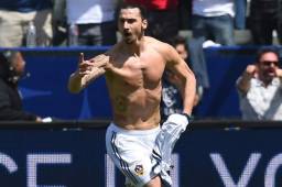 Pese a los dos goles anotados en su debut con LA Galaxy, Zlatan Ibrahimovic reconoce que no está en ritmo. Foto AFP