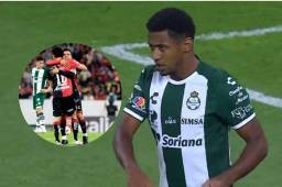 Antony Lozano sumó oficialmente sus primeros minutos con la camisa del Santos Laguna.