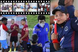 Estas son las fotografías más curiosas de los partidos del domingo en la Liga Nacional de Honduras.