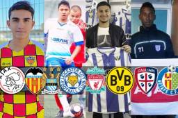 Ajax, Manchester City, Leicester, Liverpool, Valencia, Getafe, entre otros, son algunos de los clubes europeos a los que jóvenes hondureños han ido a hacer prueba. Pero conocé qué ha sido de ellos.