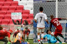 El partido entre Portugal y México en la Copa Confederaciones 2017 dejó imágenes curiosas. Un niño y una mujer llegaron con un cartel dirigido a Cristiano Ronaldo; André Gomez tuvo un gran gesto que nadie observó.