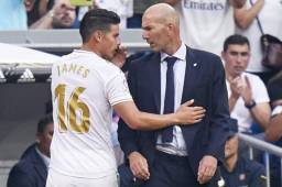 James Rodríguez no ha podido gozar de muchos minutos mientras Zidane esté al mado del Real Madrid.