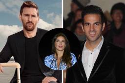 Ante la noticia del retiro, el argentino le envió un mensaje a Cesc y su mujer le envió una respuesta.