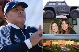 Hace exactamente un año que Diego Armando Maradona afirmaba que toda su fortuna sería donada cuando le tocara partir, lo que hizo pensar que dejaría sin herencia a sus hijas. Hoy, el Pelusa falleció producto de un paro respiratorio y repasamos los bienes que dejó en varias partes del mundo.