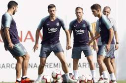 El Barcelona entrenó con normalidad este viernes pensando en el partido ante la Real Sociedad.