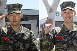 El jugador coreano del Tottenham completó el servicio militar obligatorio durante la cuarentena por el coronavirus.