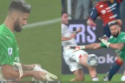 Vídeo: La tremenda tapada que hizo Giroud, como arquero, en la victoria del Milan ante Genoa y son líderes de la Serie A