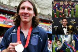 Algunos de los titulos que ha conseguido Messi durante toda su carrera.