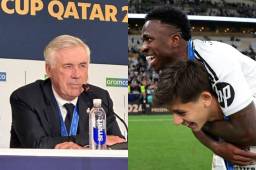 Carlo Ancelotti habló de Vinicius.