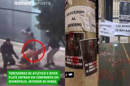 VIDEO: salvaje agresión a los hinchas de River Plate previo al duelo contra Mineiro en Copa Libertadores