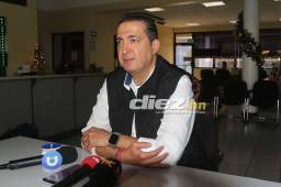 Pedro Atala, presidente de Motagua, habló de la actualidad del conjunto azul. Foto Diez: Alex Pérez.