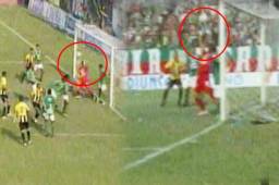 Denovan Torres salvó a Marathón con una gran atajada gracias a su buena ubicación y reflejos.