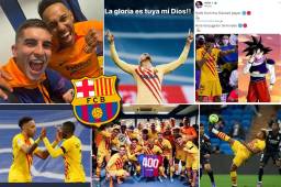 Futbolistas del Barcelona se pronunciaron en redes sociales luego de humillar a los blancos en el Clásico de España.