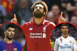 Salah superó a Cristiano y Suárez como máximo goleador en la Premier League.