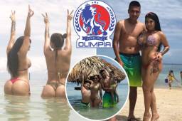 El futbolista del Olimpia, Jaime Córdoba, junto a su bella esposa, Vivian y su hermana Verónica, disfrutan de las vacaciones en Utilia. Las fotos de las lindas colombianas son impresionantes.
