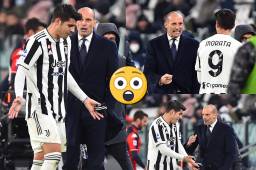 Allegri le recriminó a Morata una falta que les había regalado y en la cual fue amonestado.