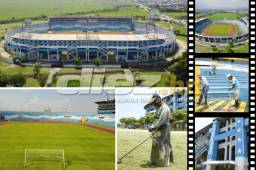 A siete días para el partido contra Estados Unidos, las autoridades están terminando los últimos retoques al inmueble. La cancha luce impecable y se está arreglando el acceso de la zona VIP.