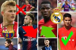 Te presentamos los principales rumores y fichajes en el fútbol de Europa. Neymar, Pogba, De Ligt y James Rodríguez, los nombres del día.