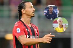 El delantero sueco, Zlatan Ibrahimovic, se pronuncia sobre Mbappé y Haaland.