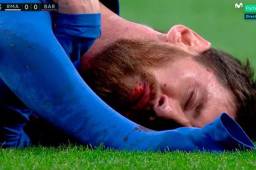 Lionel Messiquedó tendido luego de un brutal golpe de Marcelo.