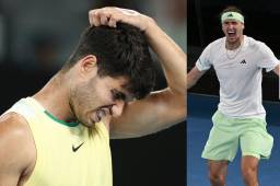 Carlos Alcaraz queda eliminado en cuartos de final del Abierto de Australia ante Zverev.