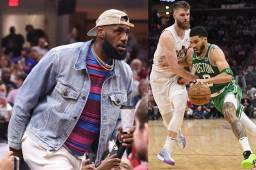 LeBron James estuvo presente en el Cavs vs Celtics en las semifinales de conferencia.