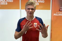 Erling Haaland marcó nueve goles a Honduras y lo ponen como máximo artillero del Mundial de Polonia.