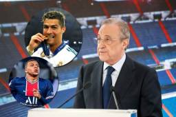 El presidente del Real Maddrid, Florentino Pérez, le cerró las puertas del Real Madrid a Cristiano Ronaldo.