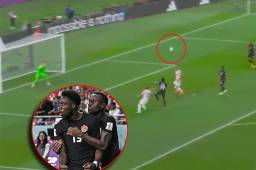 Alphonso Davies firmó el primero tanto de Canadá en las Copas del Mundo y fue ante Croacia.