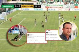 Presidentes del Real España estallan ante el arbitraje tras el error mal anulado a Ramiro Rocca; también afirman que no existe penal sobre Costly.