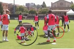 Casi lo manda a casa: la terrible entrada de Rüdiger a Hazard que estuvo a punto de lesionarlo en el entreno del Real Madrid