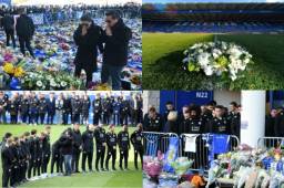 Familiares y todos los integrantes del Leicester City le rindieron tributo a Vichai Srivaddhanaprabha en el King Power Stadium. El fútbol está de luto.