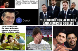 Continúan las burlas tras la última derrota del Barcelona en Copa del Rey. Messi es liquidado por su bajón que tuvo al final de temporada y le viene la Copa América... Coutinho 'no hace nada' y Valverde protagonisa el famoso 'SE QUEDA'.