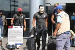 Llegada de Surinam de los futbolistas del Olimpia tras el partido ante Inter MT.
