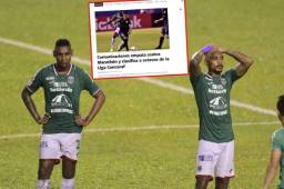 Yerson Gutiérrez y Azmahar Ariano se lamentan la eliminación tempranera de Marathón en Concacaf.