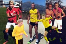 Erling Haaland ha demostrado ser un monstruo en lo futbolístico, aunque en lo físico no se queda atrás. El delantero ha sufrido un cambio abismal en su cuerpo, con el cual a su corta edad (20) le permite a hacer cosas que pocos pueden, sin embargo, él no siempre fue así ya que en su adolescencia era un 'jugador bajito sin mucha calidad'. Así ha sido la transformación física de Haaland: