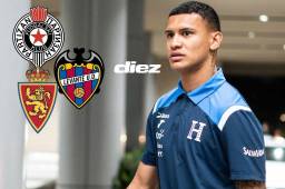 Kervin Arriaga tuvo una destacada participación con el Zaragoza y actualmente está disputando la Copa Oro con la Selección de Honduras. Foto: Mauricio Ayala.