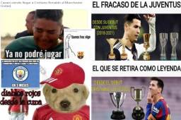 Te presentamos los mejores memes del fichaje de Cristiano Ronaldo por el Manchester United. Nadie se salva, Messi, Cavani y el City son protagonistas de las burlas.